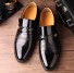 Férfi lakkozott formális cipő J1481 fekete