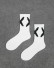 Férfi stílusos zokni X fehér-fekete
