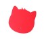 Filcowa podkładka pod mysz w kształcie kota czerwony