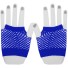 Fingerlose Damen-Mesh-Handschuhe blau