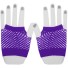 Fingerlose Damen-Mesh-Handschuhe lila