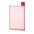 Flache Reiseflasche rosa