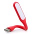 Flexibilná USB LED lampa J3146 červená