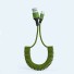 Flexibilný dátový kábel USB na Micro USB zelená