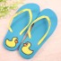 Flip-flops drăguți pentru femei cu rațe albastru