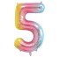 Fóliový balónek číslice 5