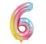 Fóliový balónik číslica 6