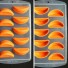 Forma lodowa z wzorem owoców pomarańczowy