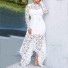 Formalna koronkowa sukienka biały