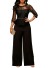 Formelle Damen-Overall mit Spitze schwarz