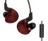 Fülhallgató 3,5 mm-es jack K2004 piros
