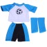 Fußballtrikot für eine Puppe blau