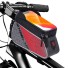 Geanta de bicicleta pentru cadru roșu