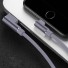 Gebogenes Ladekabel für Apple Lightning auf USB grau