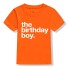 Geburtstags-T-Shirt für Jungen B1625 orange