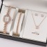 Geschenkset aus Schmuck und Uhren rose gold