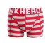 Gestreifte Herren-Boxershorts A2431 rot