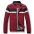 Gestreifte Herrenjacke für Frühling/Herbst J2595 rot