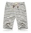 Gestreifte Herrenshorts grau