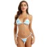 Gestreifter Damen-Bikini P1197 hellblau