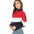 Gestreiftes Damen-Sweatshirt B20 rot