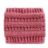 Gestricktes Winter-Stirnband für Damen rosa