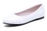 Glänzende Ballerina-Schuhe für Damen J2380 weiß