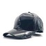 Glänzende Leder-Cap T166 schwarz