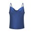 Glänzendes Tanktop für Damen blau