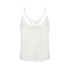 Glänzendes Tanktop für Damen weiß