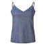 Glitzer-Tanktop für Damen blau