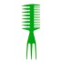 Grzebień fryzjerski Grzebień do układania włosów Grzebień z szerokimi zębami Grzebień dwustronny zielony