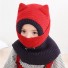 Gyermek kötött téli maszk A209 piros