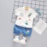 Gyermek póló és rövidnadrág L1108 fehér