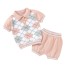 Gyermek póló és rövidnadrág L1264 rózsaszín