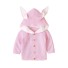 Gyermek pulóver füllel L607 rózsaszín