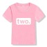 Gyermek születésnapi póló B1578 rózsaszín