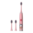 Gyermektér kialakítású elektromos fogkefe Puha elektromos állatfogkefe gyerekeknek 3 cserefejjel IPX7 Astronaut AA elemes vízálló fogkefe rózsaszín
