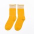 Gyöngyös női zokni sárga