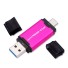 H27 USB OTG pendrive sötét rózsaszín