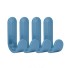 Haczyki plastikowe samoprzylepne 4 szt niebieski