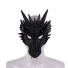 Halloweenowa maska smoka czarny