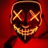 Halloweenowa świecąca maska czerwony