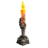 Halloweenská dekorativní svíčka oranžová