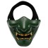 Halloweenská maska C1170 tmavě zelená