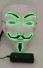 Halloweenska maska C1193 svetlo zelená