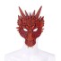 Halloweenská maska drak červená