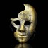 Halloweenská maska H1110 zlatá
