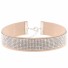 Halsband mit Strasssteinen J3495 beige