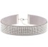 Halsband mit Strasssteinen J3495 grau